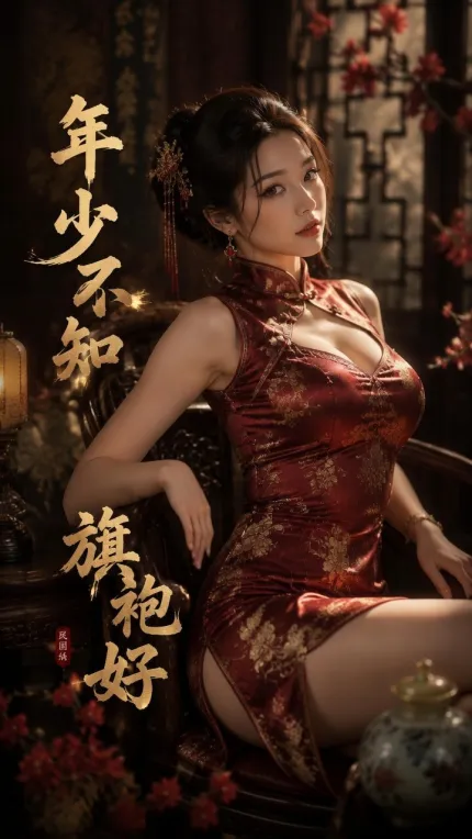 黄果/黄豆AI短剧  年少不知旗袍好