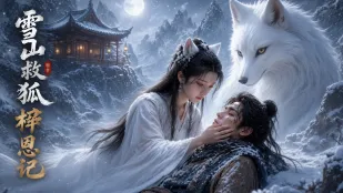 雪山救狐榨恩记 第1集 雪山救下的狐狸幻化双马尾巨乳美女报恩 让男人肆意抽插当